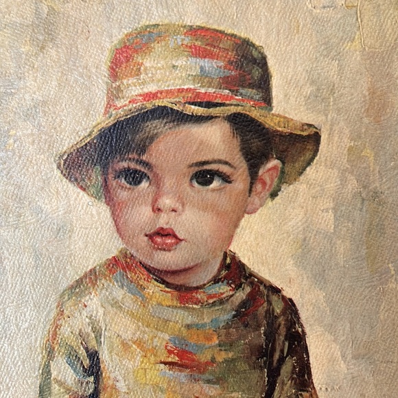 Vintage Prints by M. Medeiros Portrait “Jacky Boy” & “Not Guilty” Framed - Picture 5 of 7